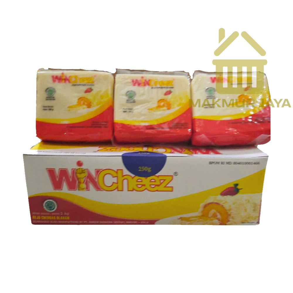 

Keju Cheddar WINCHEEZ 8 x 250 gram, keju cheddar blok