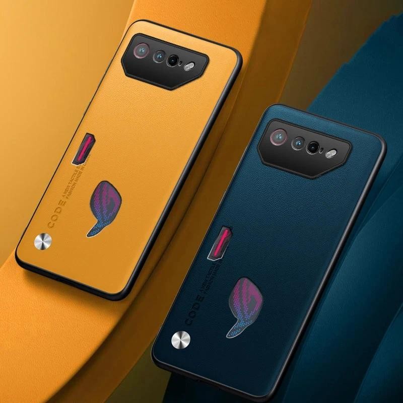 New Phone case Asus ROG Phone 7 Phone7 Carbon Fibre Leather Silicone Protection Casing For Asus ROG 