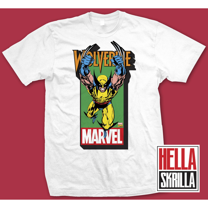 kaos tshirt X-MEN WOLVERINE COMIC