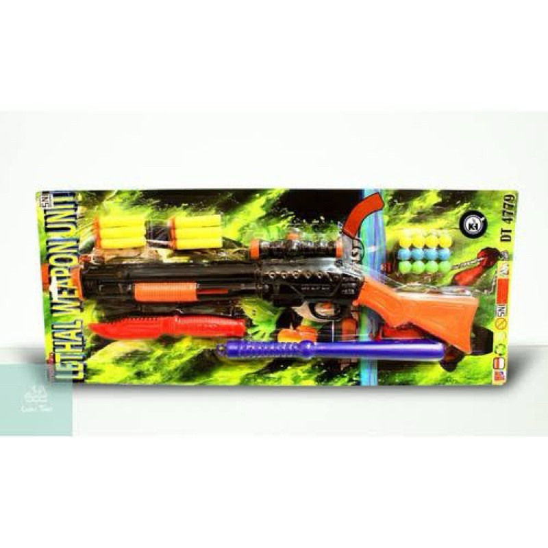 (BISA COD) MAINAN ANAK TEMBAKAN LETHAL WEAPON DT-4779 / Lethal weapon uni Mainan Pistolan - tembakan
