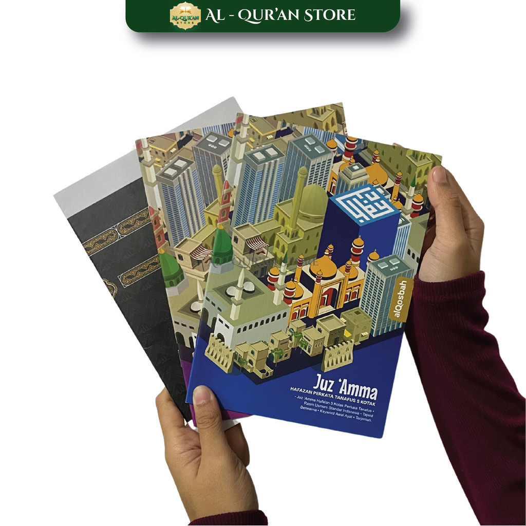 Juz Amma Anak JuzAmma Hafazan Perkata 5 Blok Warna Terjemah Soft Cover Al Qosbah