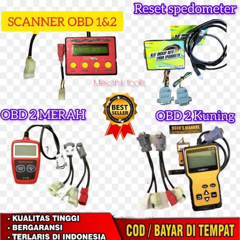 Alat Scanner Motor injeksi OBD 1 & 2 Multitester Motor Injeksi TERMURAH
