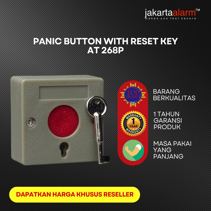 Bonet Panic Button Alarm Hold Tombol Darurat AT268P