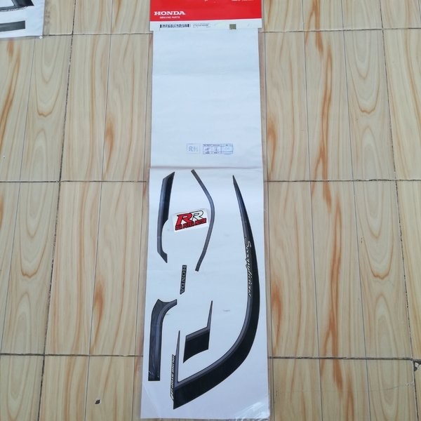 stripe grafik graphic sticker striping body bodi kanan original ori honda scoopy scopy fi stylish ta