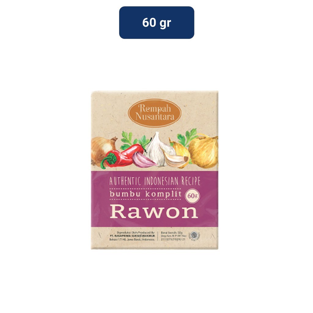 

Rempah Nusantara Bumbu Komplit Rawon 60 gr