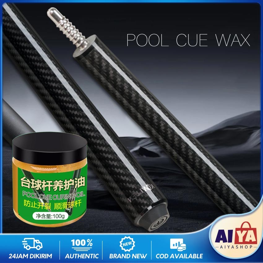 100G Cuewax Cue Wax Billiard Pembersih Stick Shaft Ferrule Billiard Biliard Wax Stick Stik Billiard 