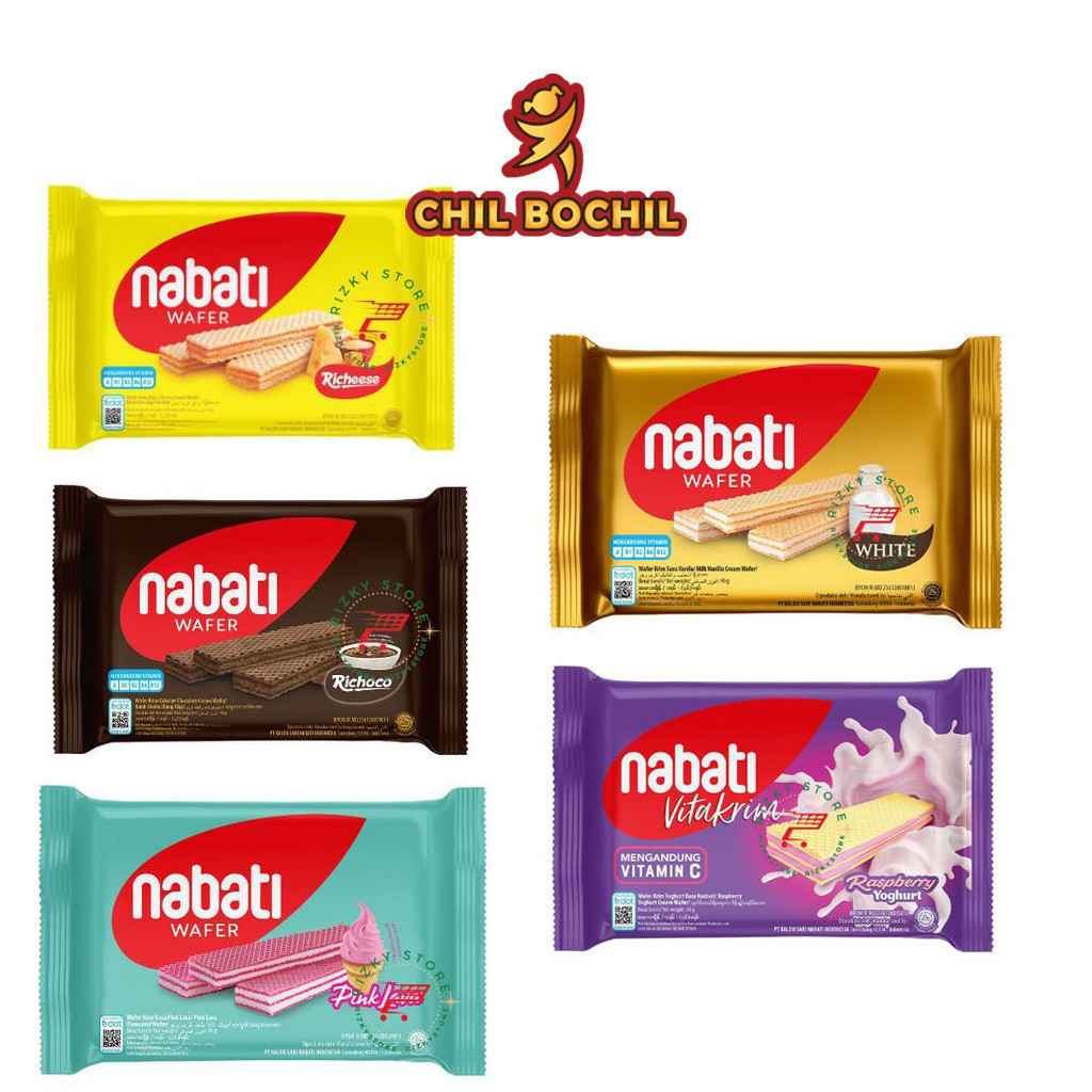 

NABATI 2000 SNACK WAFER RICHEESE / RICHOCHO 50GR (LANGSUNG DARI PABRIK) - CHIL BOCHIL