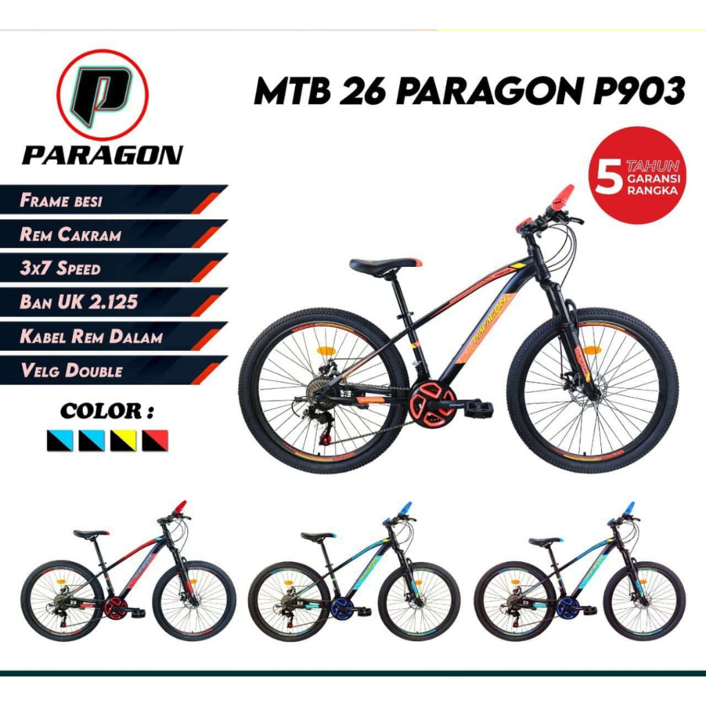 SEPEDA GUNUNG MTB 26 INCH PARAGON P903 NEW PRODUCT TERMURAH