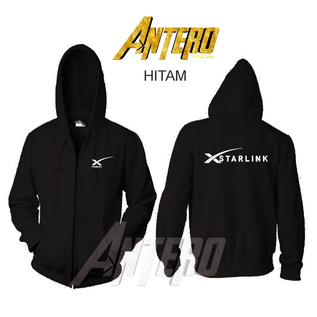 Jaket Resleting zipper provider starlink intenet komunikasi indonesia _Playmoreshop