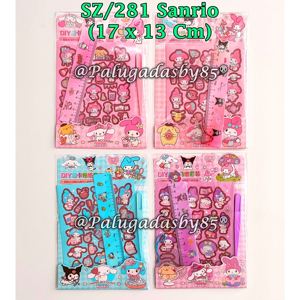 

(1 Set) Sticker Sanrio Hologram 17 x 13 Cm / Sticker Viral Sanrio / Sticker GXIMP SZ/281 Sanrio