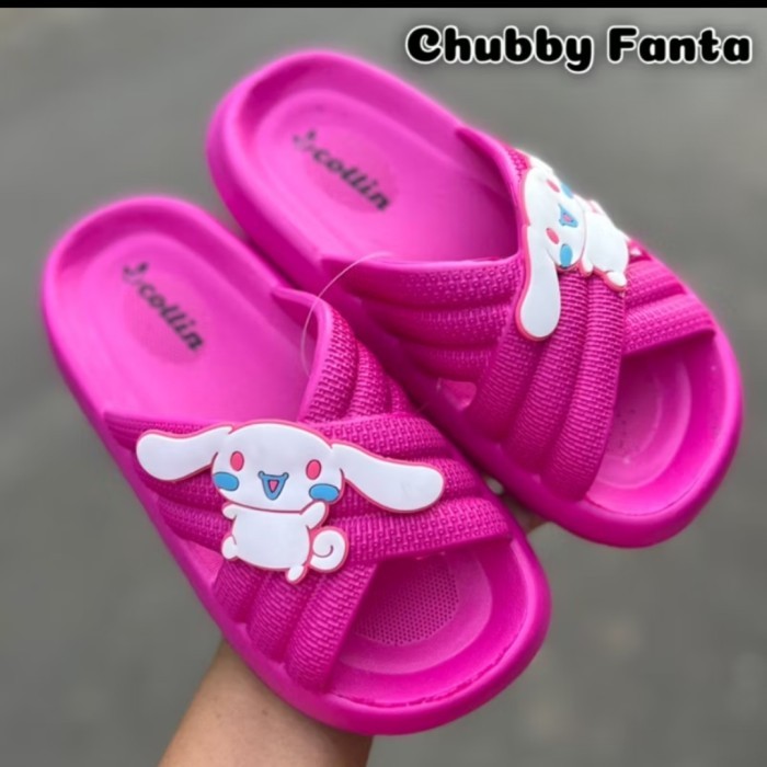 Sandal cinnamoroll anak anak sandal anak karakter cinnamoroll lucu - fanta, 34-35