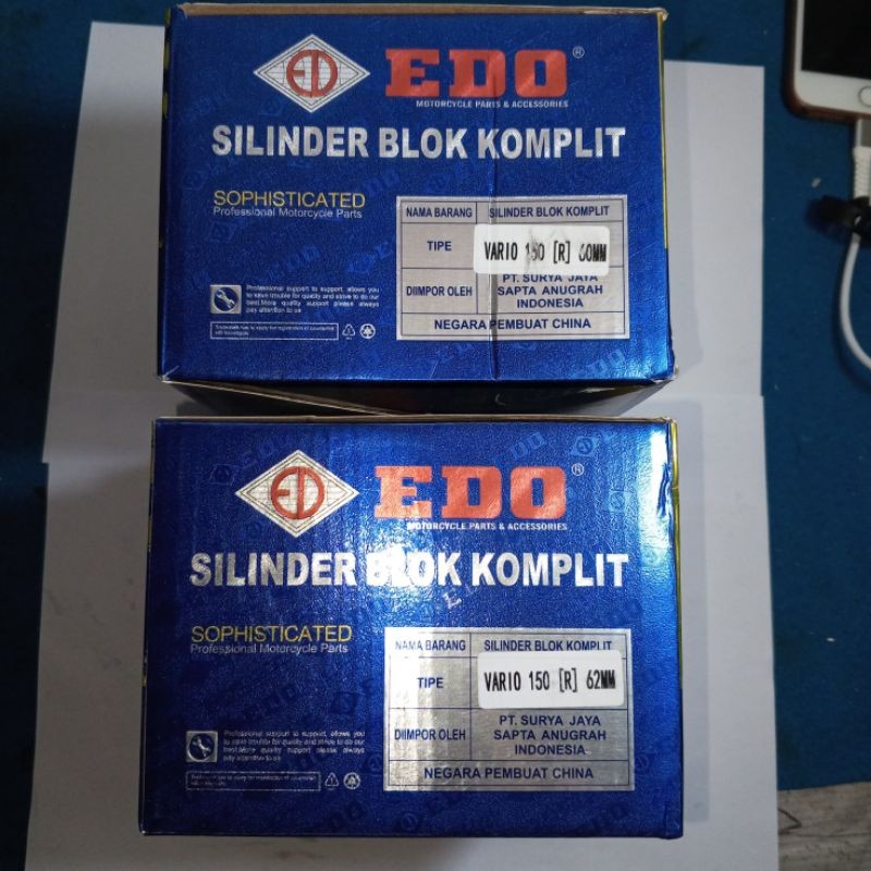 CYLINDER BLOCK SILINDER BLOK VARIO 150 BORE UP ISI PISTON 60, 62 EDO lapak
