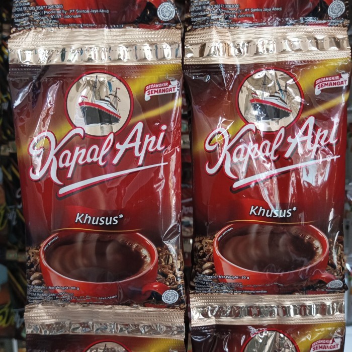 

Kopi Kapal Api Mutu Khusus 1 Renceng isi 10 Sachet x 60gr - Biji Kopi Pilihan Dengan Mutu Khusus