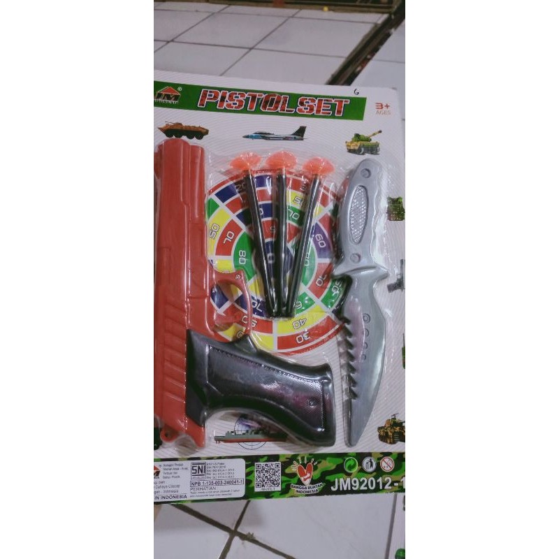 MAINAN ANAK TEMBAKAN PISTOL PELURU PELOR PLASTIK