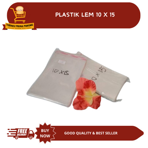 PLASTIK OPP LEM / OPP SEAL 10 X 15