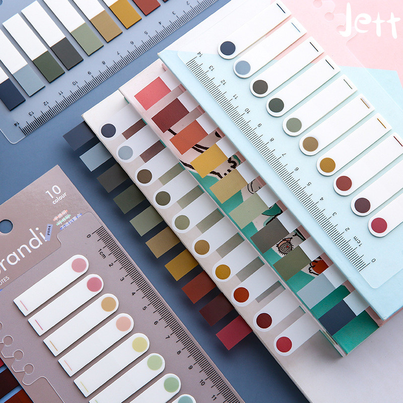 

Morandi 200 Lembar Sticky Note inner index Warna Neon Untuk Pembatas Buku-Jett