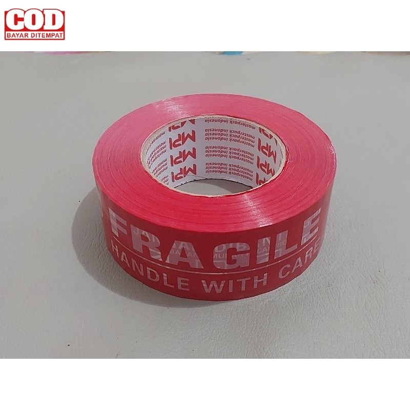

Lakban Jumbo MPI Fragile Merah 48 MM x 300 Yard Isolasi Master Pack Indonesia Unboxing Handle With Care Jangan DiBanting 48MM x 300Yard 300Y 2 Inch X 300 Yard 2Inch