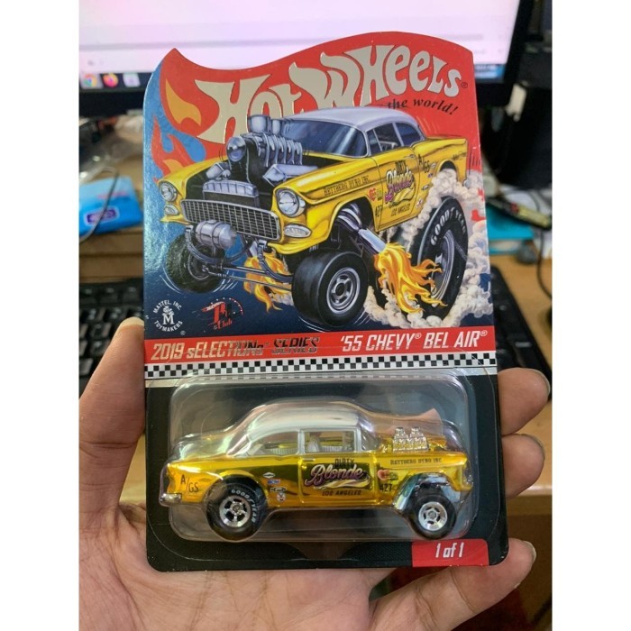 Hot Wheels 55 Chevy Bel Air Gasser Dirty Blondie RLC