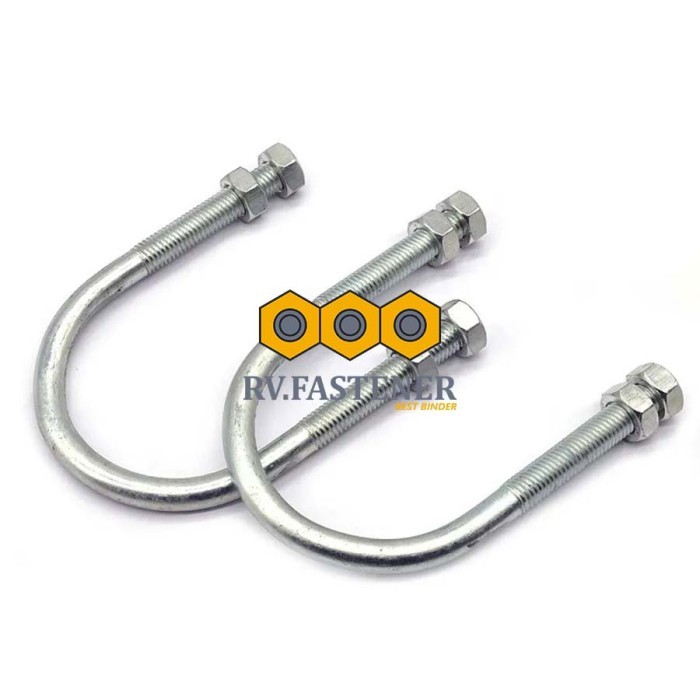 KLEM U-BOLT 1/4 - CLAMP U-BOLT UKURAN LENGKAP