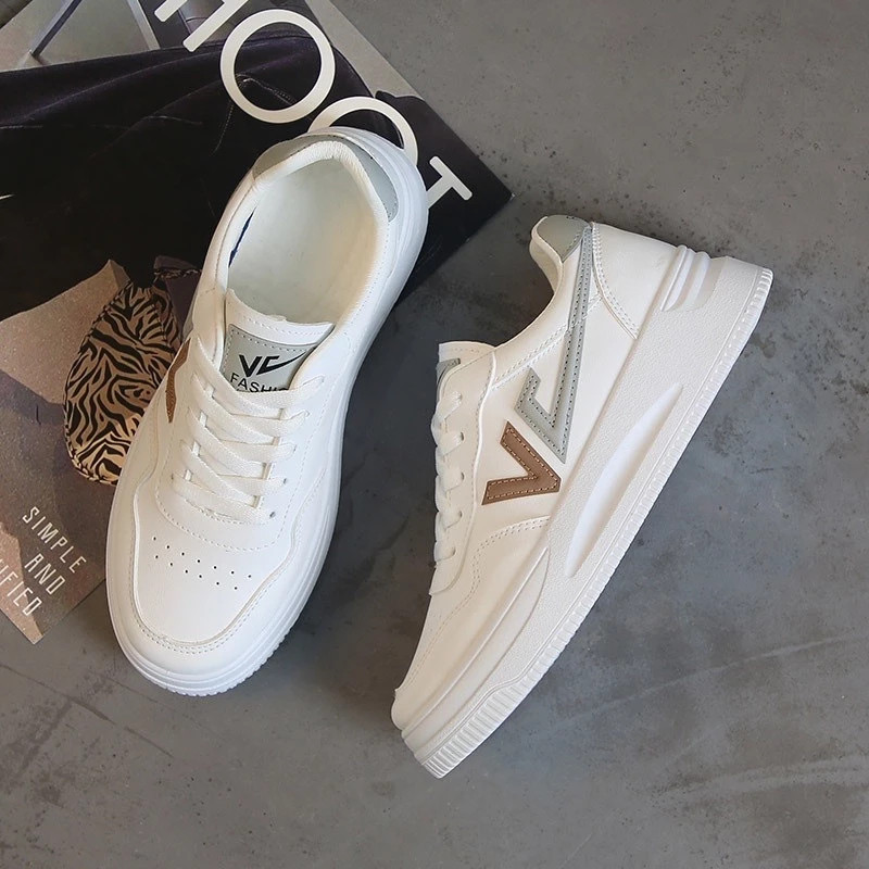 [TEBUS MURAH]  Sepatu Sneakers Wanita Sneakers Putih Wanita Kasual VL Shoes