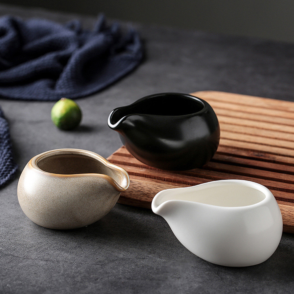Ceramic Milk Jug Milk Piter Cup Creamer Syrup Frothing Dispenser Afternoon Tea Cafe Coffee Maker Too