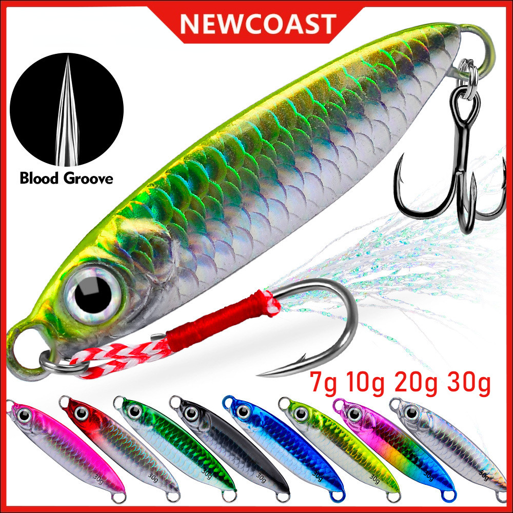 NEWCOAST Proberos Metal Jig 30 Gram Micro Jig 10 Gram Mikro Jig 7g 20 Gram Kalen Asis Hook Umpan Cas