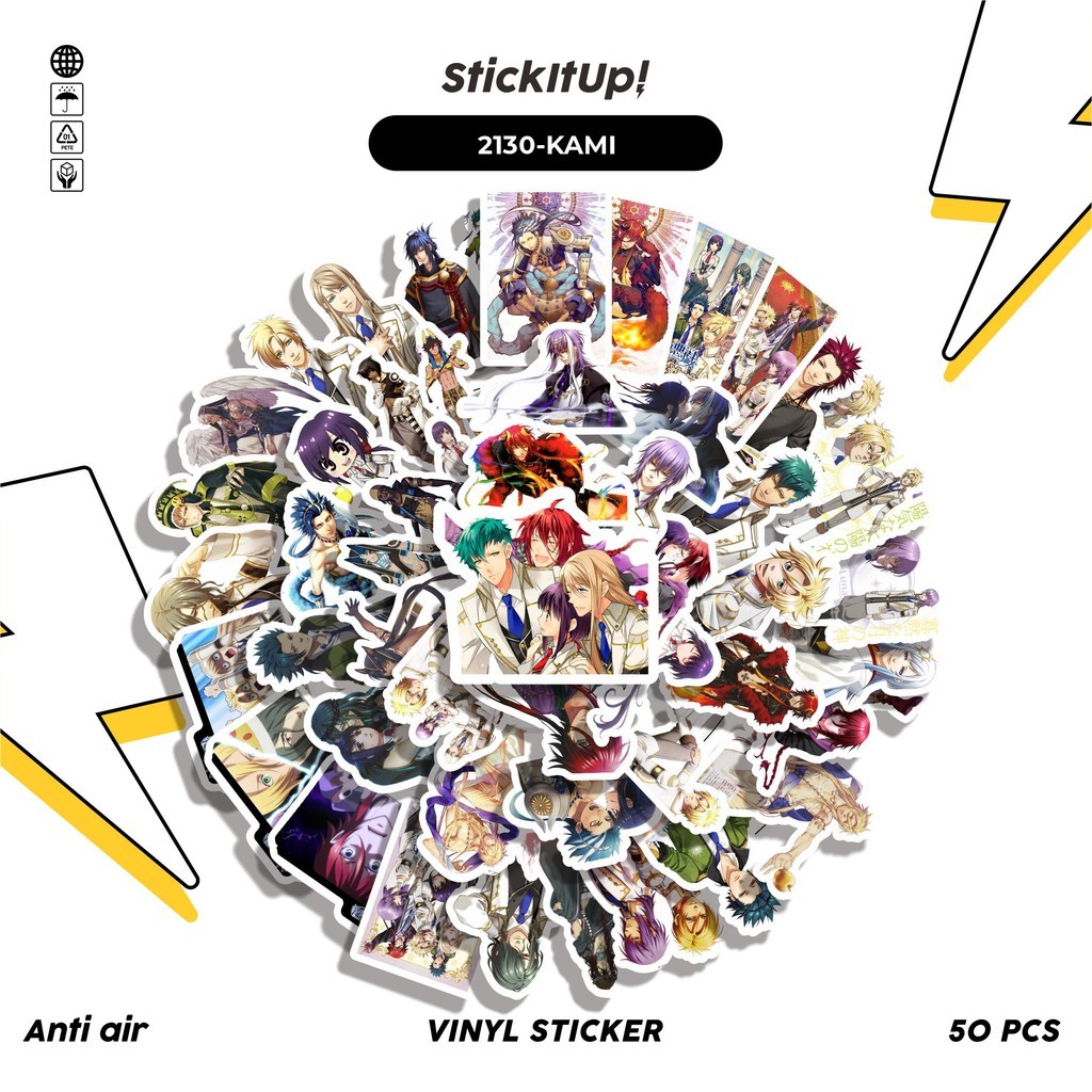 

COD✨ 50 Pcs Stiker ANIME SERIES KAMI GAMI NO ASOBI CHAR MIX 01 Lucu Anti Air Untuk Dekorasi Notebook Sepeda Skateboard Handphone DIY
