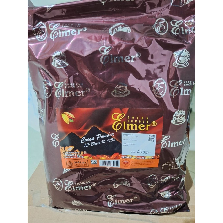 

Elmer Cokelat Bubuk Hitam African Black Cocoa Powder kemasan 250 gram