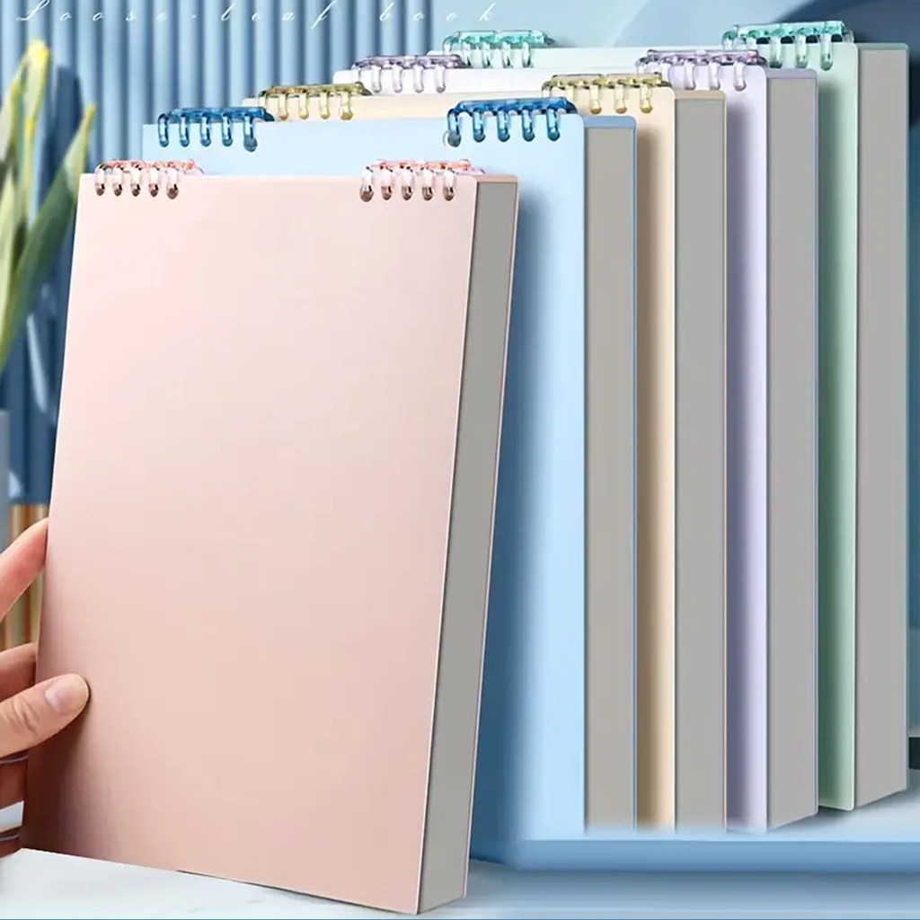 

2 120 page premium thick notebook - spiral binding, PP cover with lines and grid pages, suitable for students and professionals