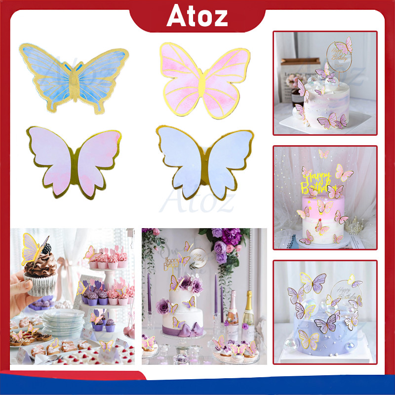 dekorasi kue/dekorasi kue kupu-kupu/dekorasi kue kupu-kupu yang cantik