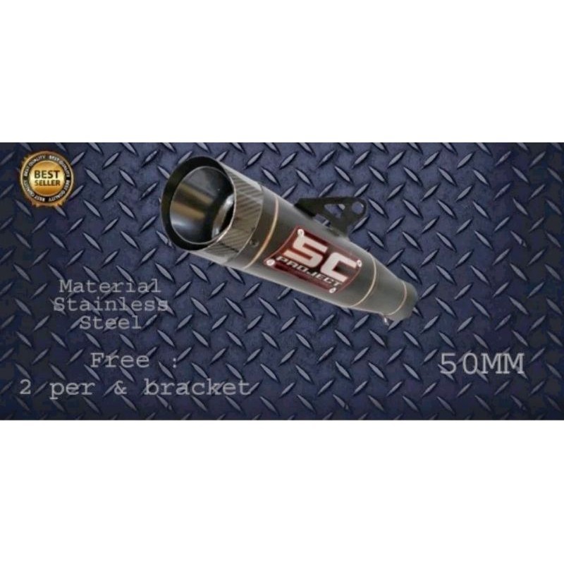 ITALIKA Exhaust racing SC Project s1 silincer saja only