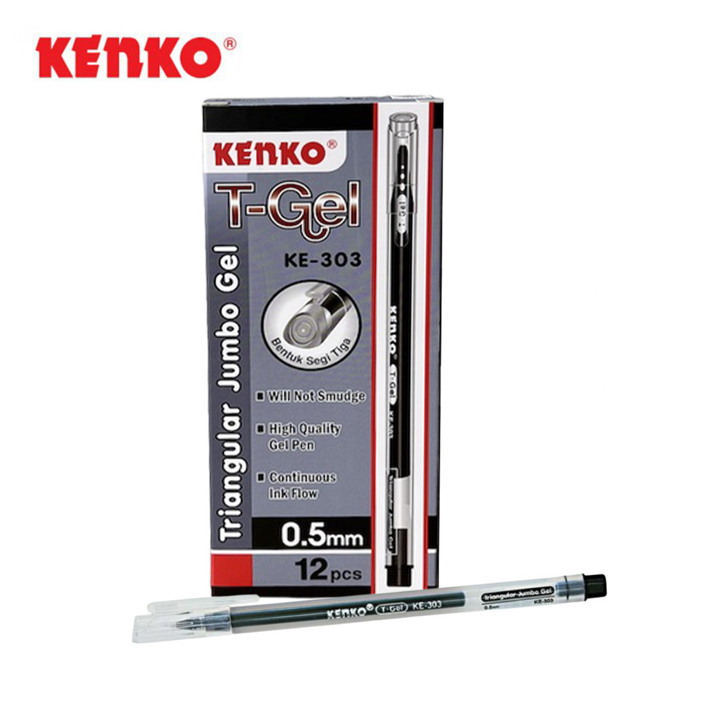 

KENKO - Triangular Jumbo Gel T-GEL KE-303 Hitam - LUSIN