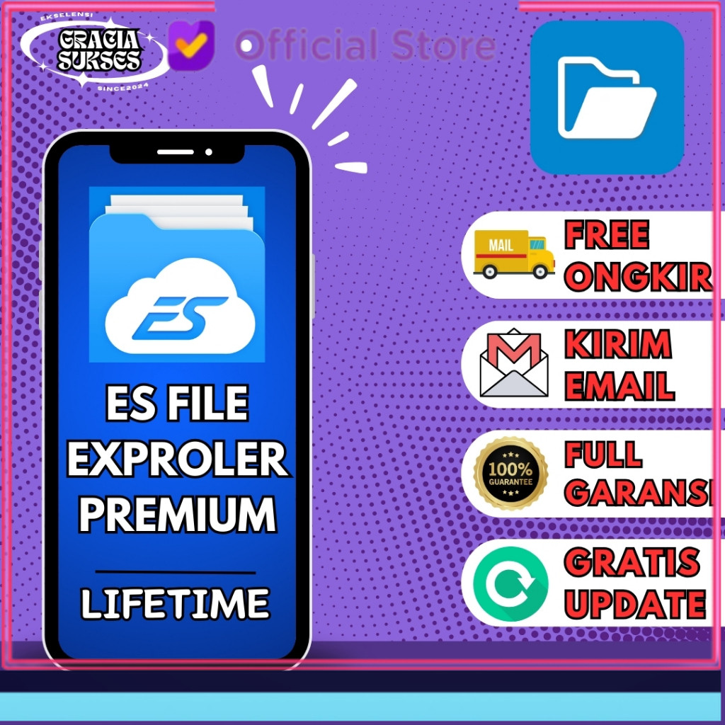 ES File Explorer Pro Premium Lifetime Bergaransi Selamanya