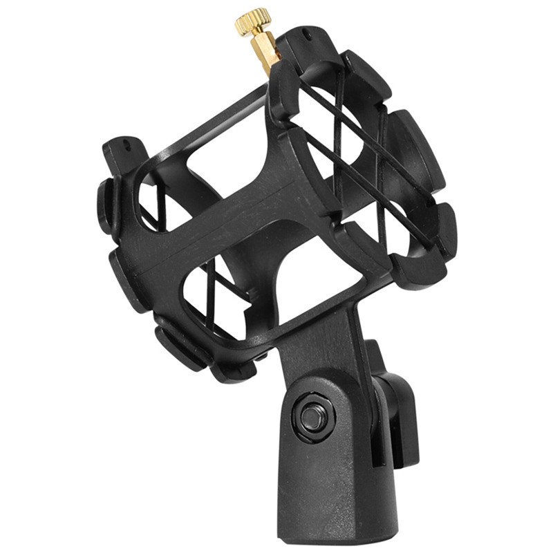 Microphone Shock Mount Clip Universal Mic Holder Stand Anti Vibration Shock Mount for Shotgun Mic In