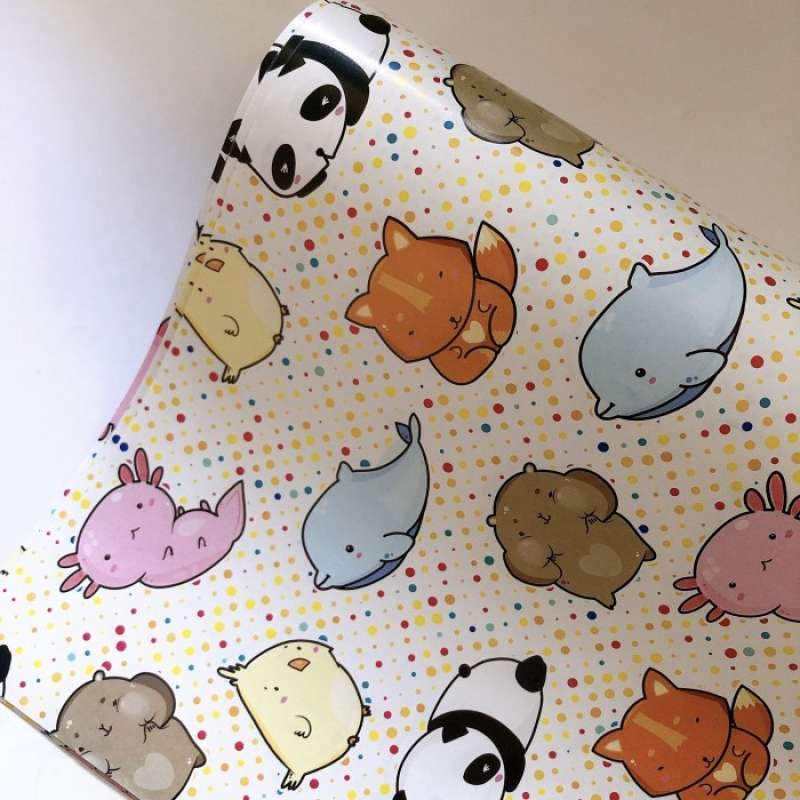 

Kertas Kado Cute Animal Whale Panda