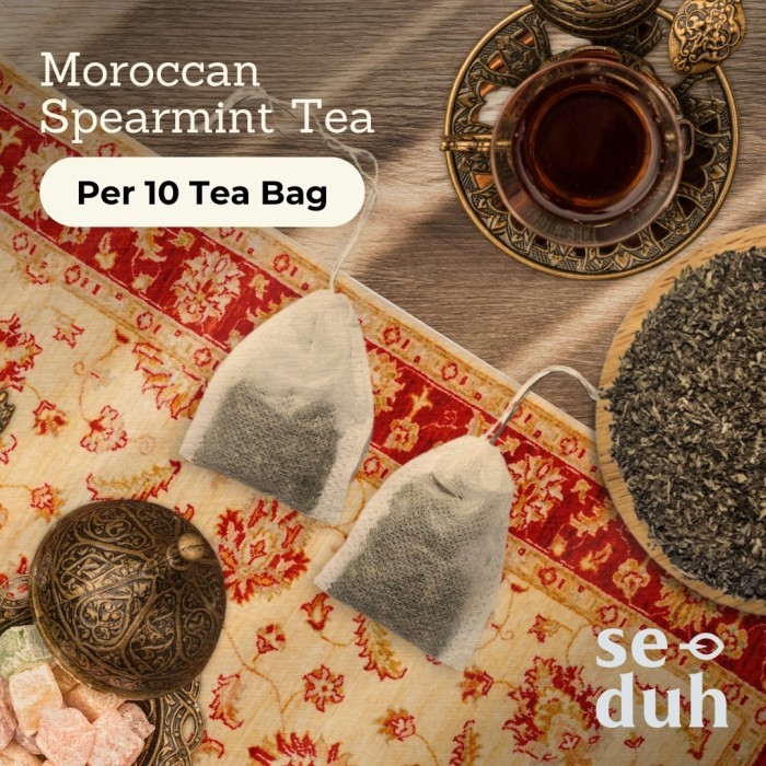 

Pure Morrocan Spearmint Leaf Tea in Bag / 10 tb Teh Celup Daun Spearmint - Mint Maroko Murni (10 tea bag)