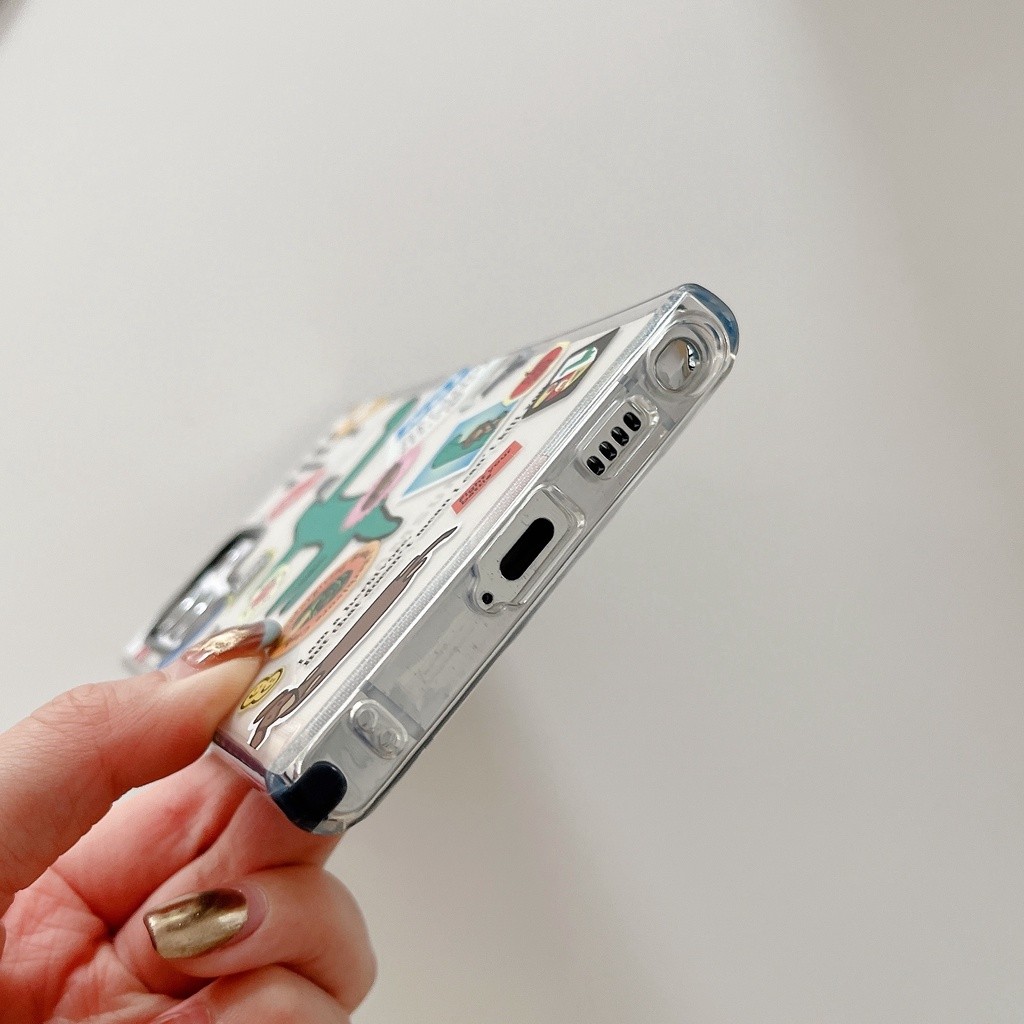 □ Dinosaur Casetify Soft Clear Phone Case for Samsung Galaxy S21 S22 S23 S24 Plus Ultra + ◑