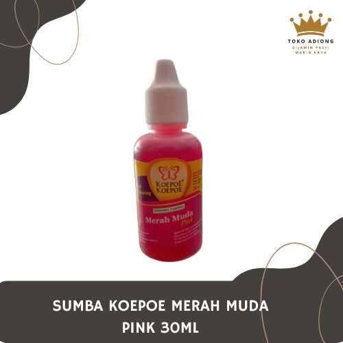 

PEWARNA KOEPOE KOEPOE MERAH MUDA PINK 30ML - SUMBO KOEPOE WATER BASE - PEWARNA MAKANAN - FOOD COLOURING