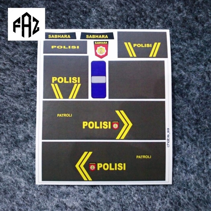 Decal  Diecast Hot wheels polisi Sabhara universal
