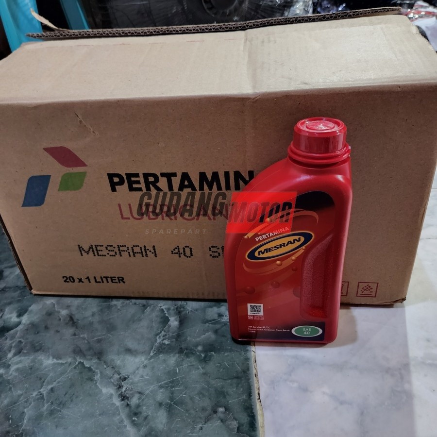 Oli Mesin Mesran Oil Pertamina SAE 40 1 Liter 1L Perdus x 20 Botol HARGA GROSIR MURAH