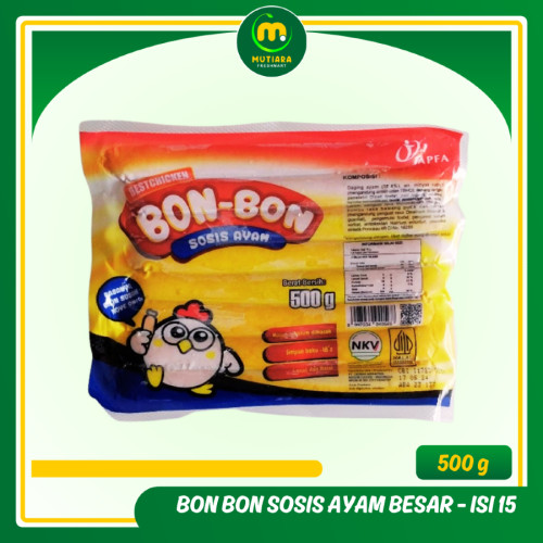 

BON BON SOSIS AYAM BESAR 500GR ISI 15