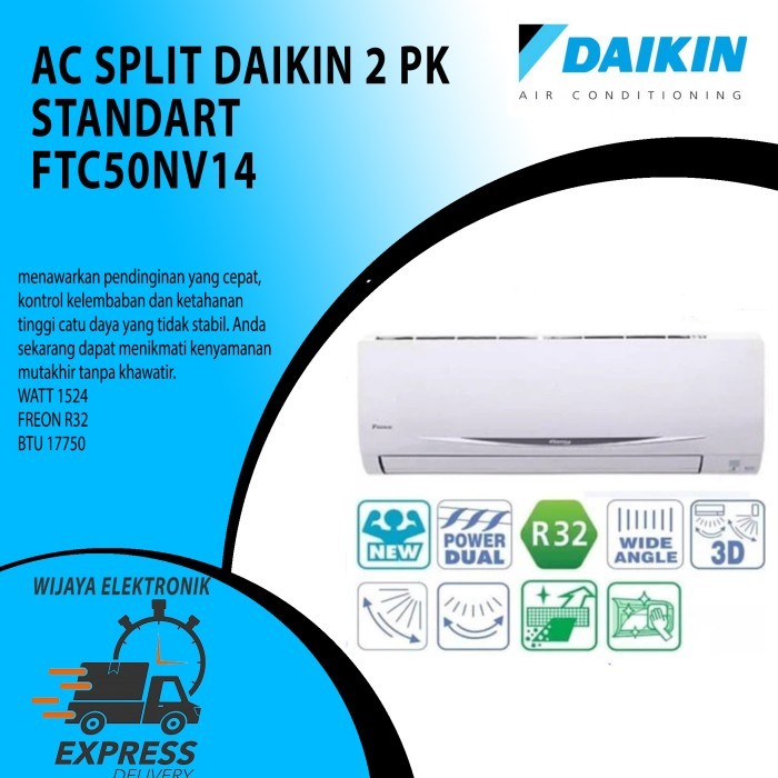 AC SPLIT DAIKIN STANDART THAILAND 2PK FTC50NV14 / DAIKIN FTC50