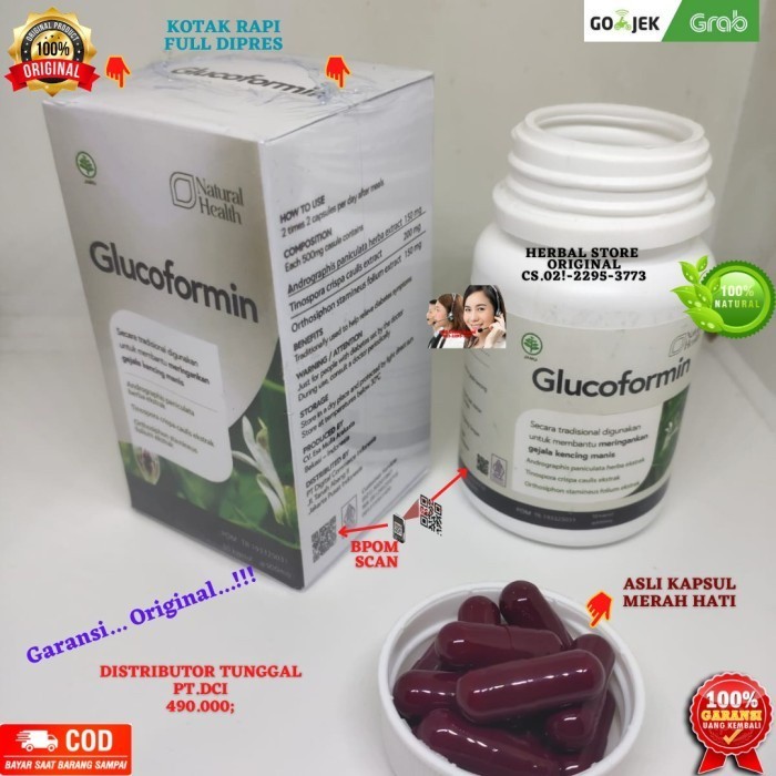 

GLUCOFORMIN ASLI ORIGINAL OBAT DIABETES KENCING MANIS KADAR GULA RENDA