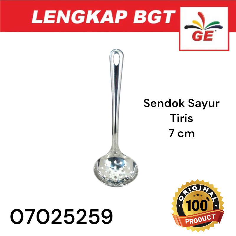 Sendok Tiris Kuah Sayur Centong Lubang Sup Soup Ladle Stainless Steel - 07025259