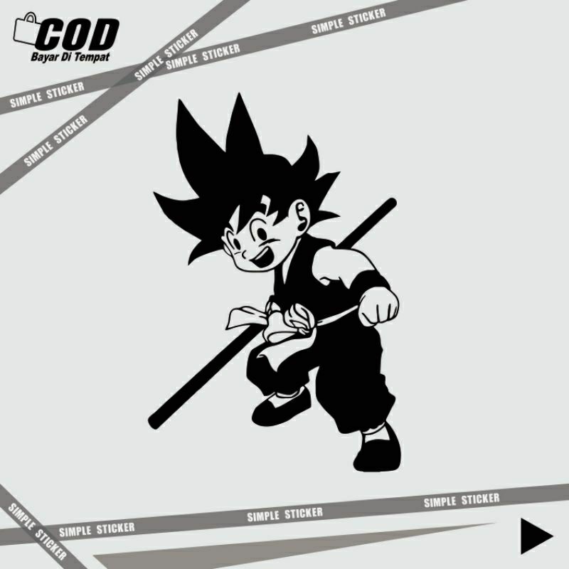 

sticker goku kecil | sticker Dragonball | stiker goku | sticker cutting | reflective menyala