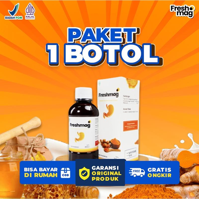 

Madu Freshmag Original | PAKET 1 BOTOL | Madu ( Honey Syrup ) yang mengandung bahan pilihan seperti Madu Hutan & Ekstrak Kunyit | BPOM & HALAL