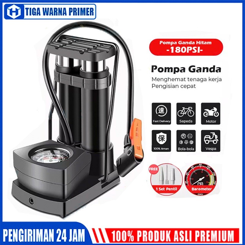 Pompa Angin Kaki/Pompa Kaki/Pompa Ban Mini Foot Pump Portable High Pressure Pompa Angin Kaki Untuk b