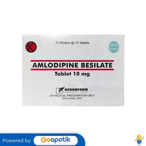Amlodipine Besilate Bernofarm 10 Mg Box 100 Tablet