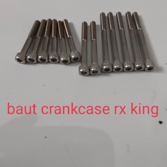 baut set crankcase Rx king stenliss