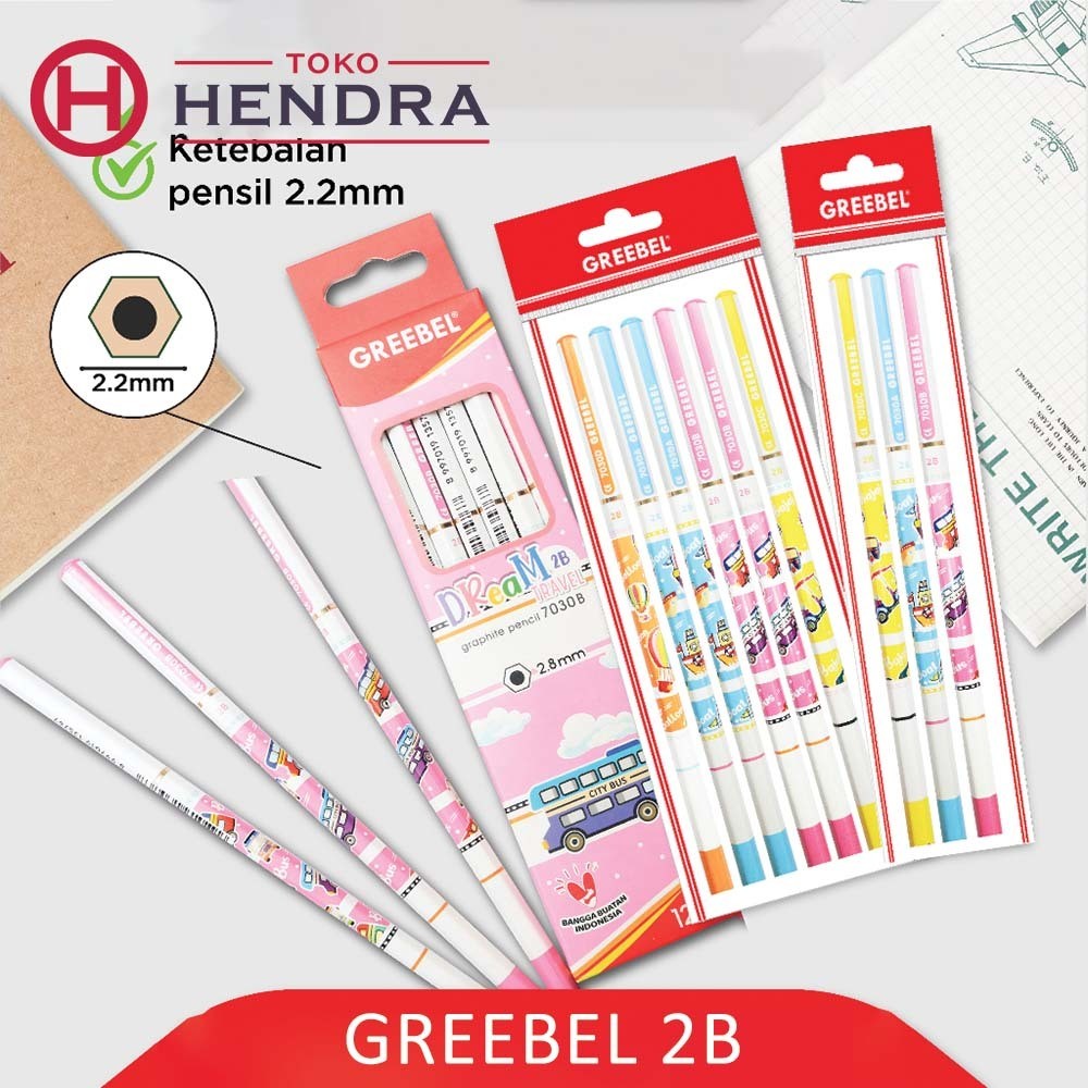 

GREEBEL Pensil Pencil Karakter 2B 7030 DREAM